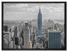 New Yorker Empire State Building auf Leinwandbild gerahmt Größe 80x60