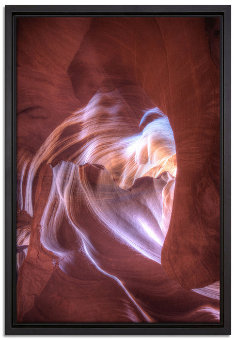 Wunderschöne Wüstenhöhle auf Leinwandbild gerahmt Größe 60x40