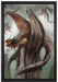 Dragons auf Leinwandbild gerahmt Größe 60x40
