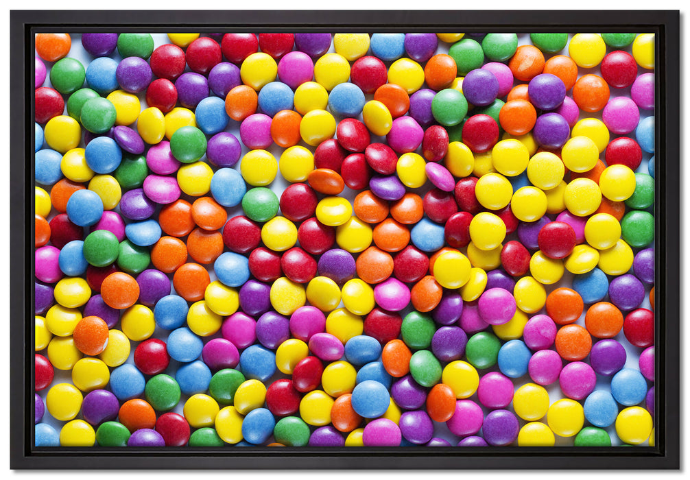 Sweet candies auf Leinwandbild gerahmt Größe 60x40