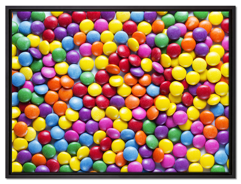 Sweet candies auf Leinwandbild gerahmt Größe 80x60
