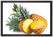 Frische Ananas auf Leinwandbild gerahmt Größe 60x40