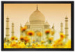 Taj Mahal im Sommer auf Leinwandbild gerahmt Größe 60x40