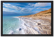 Das Tote Meer bei Tag auf Leinwandbild gerahmt Größe 60x40