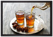 Arabischer Tee auf Leinwandbild gerahmt Größe 60x40