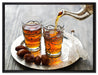Arabischer Tee auf Leinwandbild gerahmt Größe 80x60