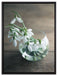 Schneeglöckchen in der Vase auf Leinwandbild gerahmt Größe 80x60