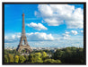 Riesiger Eiffelturm in Paris auf Leinwandbild gerahmt Größe 80x60