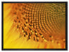 Wunderschöne gelbe Sonnenblume auf Leinwandbild gerahmt Größe 80x60