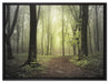 Weg im Wald auf Leinwandbild gerahmt Größe 80x60