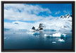 Winterlandschaft in der Antarktis auf Leinwandbild gerahmt Größe 60x40