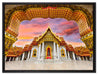 Marmortempel von Bangkok auf Leinwandbild gerahmt Größe 80x60