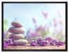 Lavendel Spa-Stillleben auf Leinwandbild gerahmt Größe 80x60