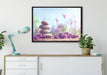 Lavendel Spa-Stillleben auf Leinwandbild gerahmt verschiedene Größen im Wohnzimmer