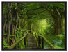 Weg durch den Tropenwald auf Leinwandbild gerahmt Größe 80x60