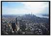 New York City Panorama auf Leinwandbild gerahmt Größe 100x70
