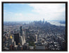 New York City Panorama auf Leinwandbild gerahmt Größe 80x60