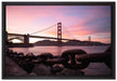 Golden Gate Bridge auf Leinwandbild gerahmt Größe 60x40