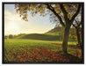 Landschaft im Herbst auf Leinwandbild gerahmt Größe 80x60
