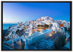 Oia Dorf Santorin auf Leinwandbild gerahmt Größe 100x70