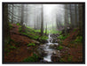 Bach im Wald auf Leinwandbild gerahmt Größe 80x60