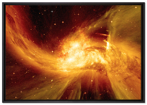 Sternenstaub Gasnebel Galaxie auf Leinwandbild gerahmt Größe 100x70