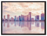 Miami Florida Skyline auf Leinwandbild gerahmt Größe 80x60