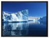 Eisberge Diskobucht Grönland auf Leinwandbild gerahmt Größe 80x60