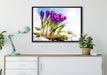 Kunst Frühling flower Hintergrund auf Leinwandbild gerahmt verschiedene Größen im Wohnzimmer