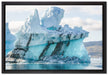 gigantischer Eisberg auf Leinwandbild gerahmt Größe 60x40
