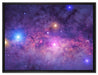 wunderbarer Blick in das Universum auf Leinwandbild gerahmt Größe 80x60