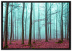 abstrakter Wald auf Leinwandbild gerahmt Größe 100x70