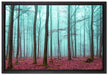 abstrakter Wald auf Leinwandbild gerahmt Größe 60x40