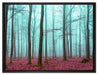 abstrakter Wald auf Leinwandbild gerahmt Größe 80x60