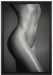schlanker nackter Frauenkörper auf Leinwandbild gerahmt Größe 60x40