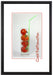 Cocktailtomaten im Glas auf Leinwandbild gerahmt Größe 60x40