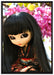 anmutige Geisha Pullip auf Leinwandbild gerahmt Größe 100x70
