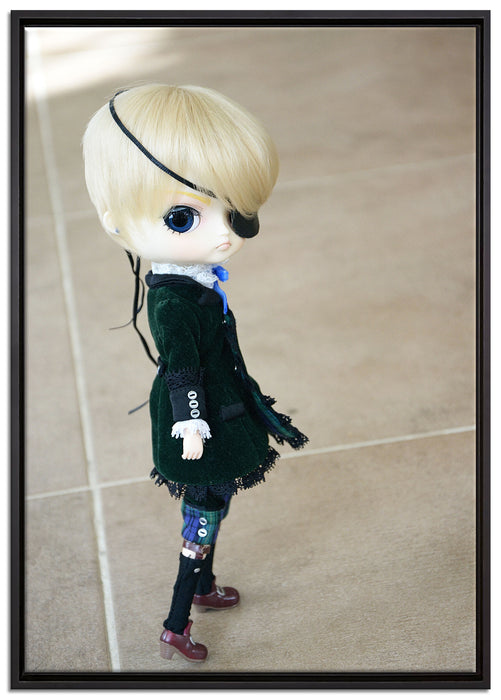 Pullip-Puppe auf Leinwandbild gerahmt Größe 100x70