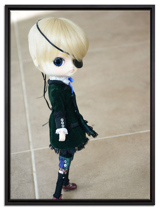 Pullip-Puppe auf Leinwandbild gerahmt Größe 80x60