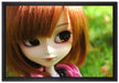 Pullip-Püppchen auf Sommerwiese auf Leinwandbild gerahmt Größe 60x40