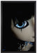 Pullip mit strahlend blau Augen auf Leinwandbild gerahmt Größe 60x40