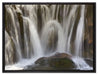 kleine Wasserfälle auf Leinwandbild gerahmt Größe 80x60