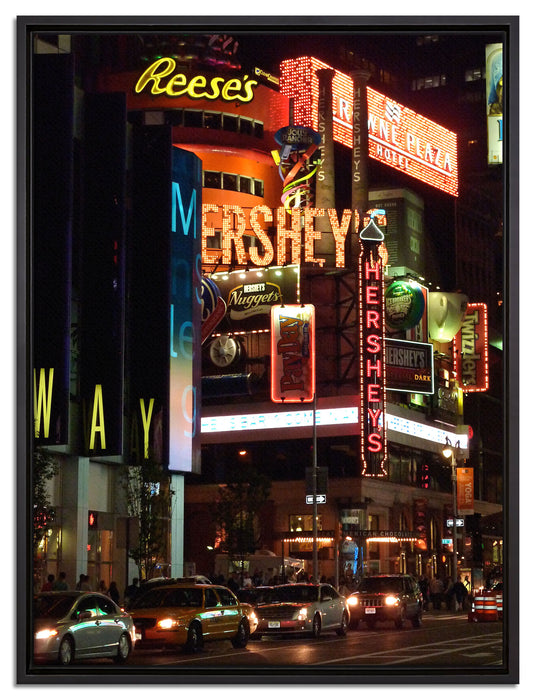 Hershey's in New York auf Leinwandbild gerahmt Größe 80x60