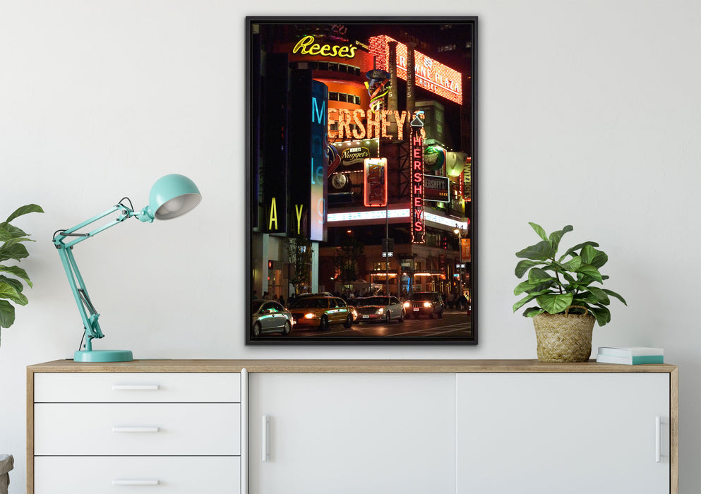 Hershey's in New York auf Leinwandbild gerahmt verschiedene Größen im Wohnzimmer