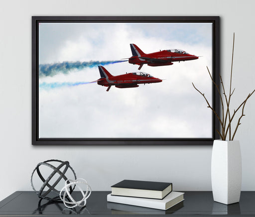 Royal Air Force auf Leinwandbild gerahmt mit Kirschblüten