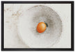 Ei in Keramikschale auf Leinwandbild gerahmt Größe 60x40