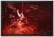 rote Flüssigkeit auf Leinwandbild gerahmt Größe 60x40