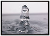 außergewöhnlicher Wassertropfen auf Leinwandbild gerahmt Größe 100x70