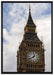 Spitze des Elizabeth Tower auf Leinwandbild gerahmt Größe 100x70