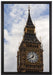 Spitze des Elizabeth Tower auf Leinwandbild gerahmt Größe 60x40